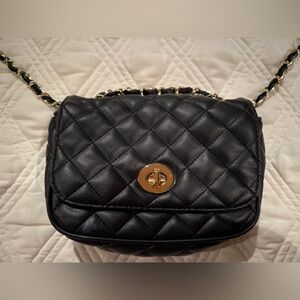 Aldo Black Quilted Crossbody Bag